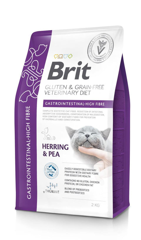 Brit GF Vet Diet Cat Gastrointestinal High Fibre kuivaruoka | silli & herne | alk. 400g (Kopio)