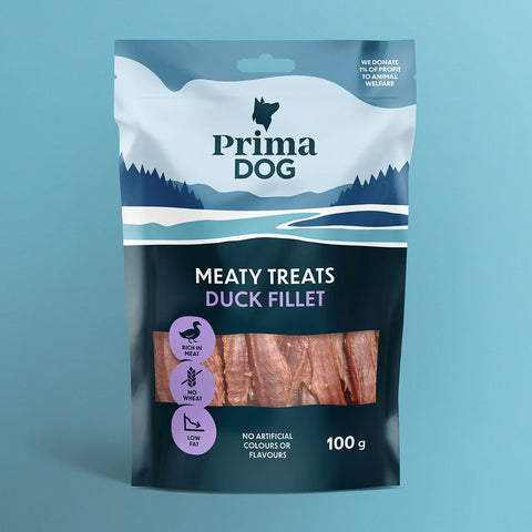 PrimaDog Meaty Treats Ankkafilee | koiranherkku | 100g