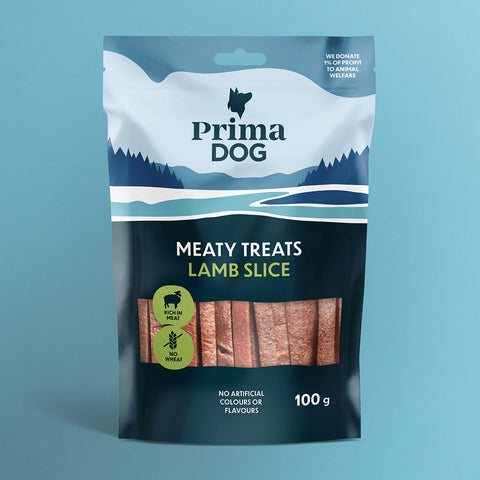 PrimaDog Meaty Treats Lammasviipale | koiranherkku | 100g