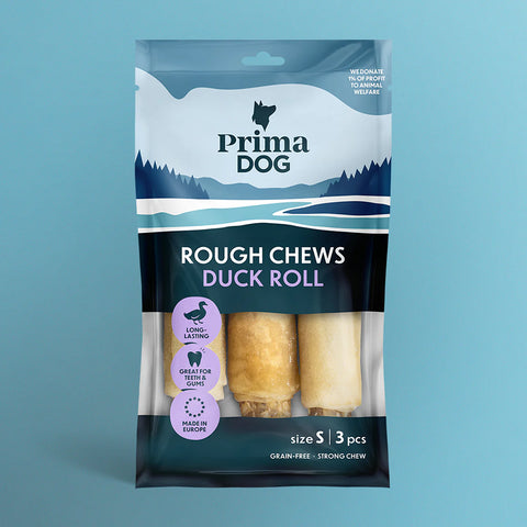 PrimaDog Rough Chews Ankkarulla | puruluu | koko S