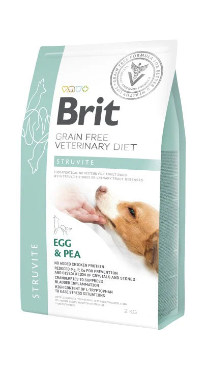 Brit GF Vet Diet Dog Struvite kuivaruoka koirille | kananmuna & herne | 2kg