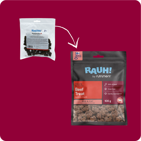 RAUH Nautaherkku koirille ja kissoille | 100g