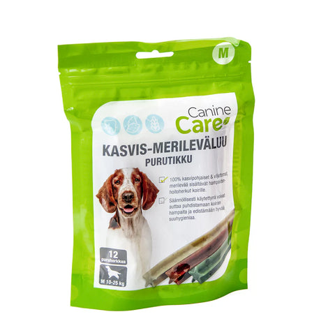 CanineCare kasvis-merileväluu purutikku koiralle | S tai M