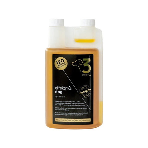 Effektri Dog Omega-3 koiralle | eri kokoja