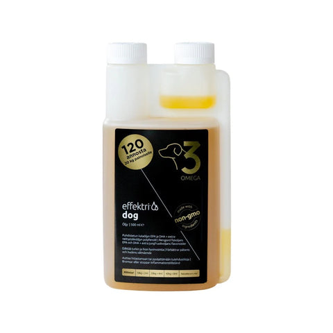 Effektri Dog Omega-3 koiralle | eri kokoja