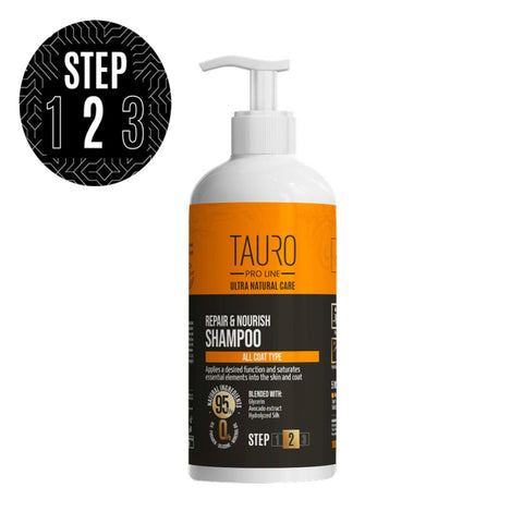 Tauro Pro Line Natural care Repair & Nourish shampoo koirille ja kissoille | 400 ml