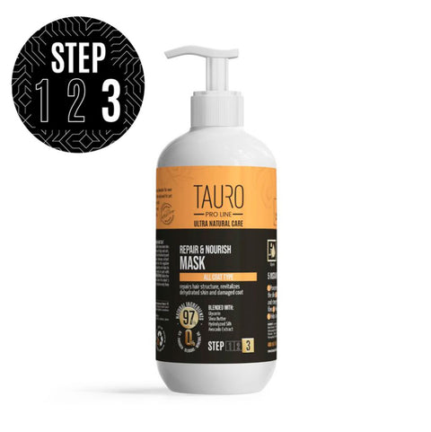 Tauro Pro Line Natural care Repair & Nourish maski koirille ja kissoille | 400 ml