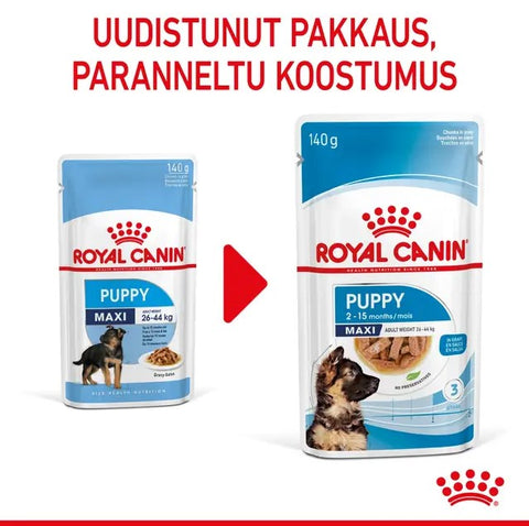 Tarjous! Royal Canin Maxi Puppy Gravy koiranpennuille | 10 x 140g