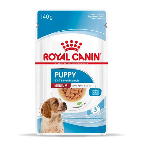 Tarjous! Royal Canin Medium Puppy Gravy koiranpennuille | 10 x 140g