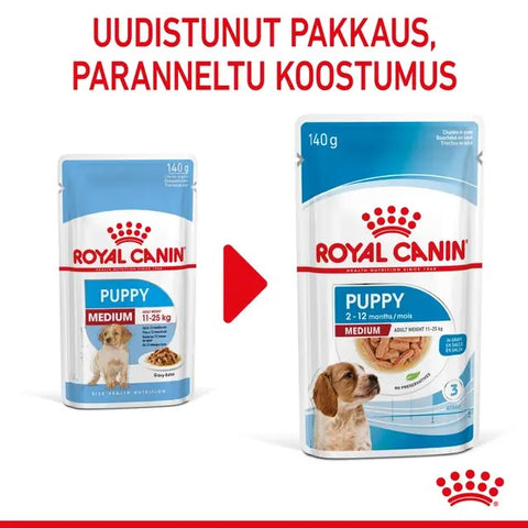 Tarjous! Royal Canin Medium Puppy Gravy koiranpennuille | 10 x 140g