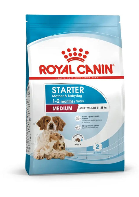 Tarjous! Royal Canin Medium Starter lopputiineyden ja imetyksen aikana koirille | 15kg