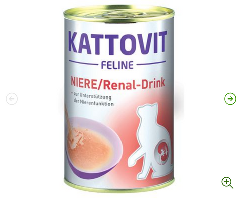 Kattovit Renal Drink munuaisten vajaatoimintaan kissoille | 135ml
