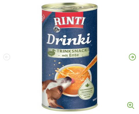 Rinti Drinkki ankka 185ml juoma koirille