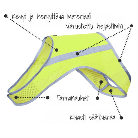 ATTE huomioliivi neonkeltainen | eri kokoja