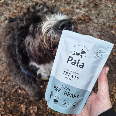 Pala Treats Naudan sydän koirille ja kissoille | 100g