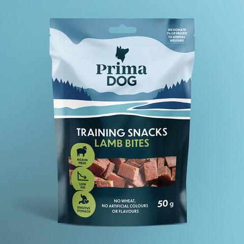 PrimaDog Training Snacks | Lammaspala koiranherkku | 50g