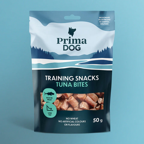 PrimaDog Training Snacks | Tonnikalapala koiranherkku | 50g
