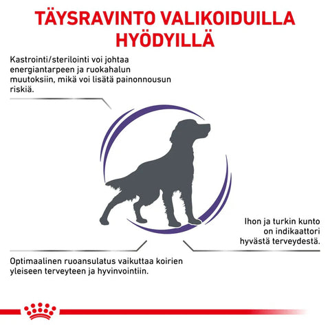 Royal Canin Health Neutered Adult Medium dog kuivaruoka koirille | alk. 3.5kg
