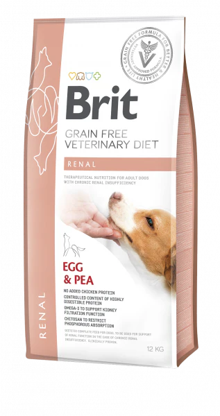 Brit GF Vet Diet Dog Renal kuivaruoka | kananmuna & herne | alk. 2kg