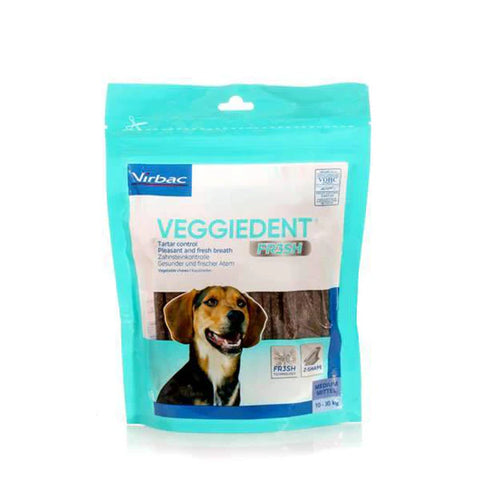 Virbac Veggiedent | 5-10kg tai 10-30kg koirille | 15 kpl